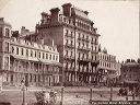 The Norfolk Hotel and King's Road in the gas-lamp era.